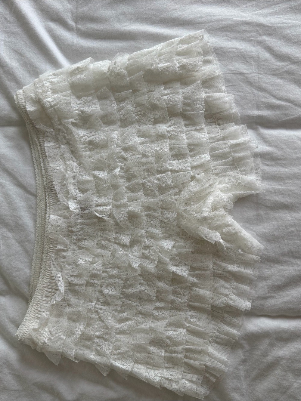 Free people White Layered Lace Ruffle bloomers